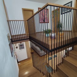 Modern forged railings with special anchorage, crafted to Stropkov 