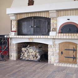 Wrought iron fireplace accessories