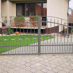 A wrought iron gate