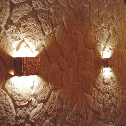 Copper lightings in a wine cellar – interior lightings