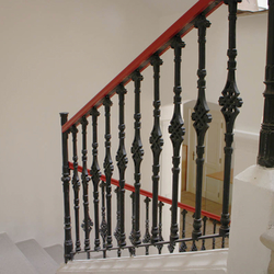 Staircase railings in a historic house