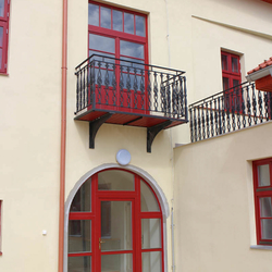 Balcony railings in a historical house