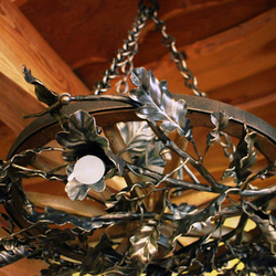An interior chandelier Pine - a hand forged chandelier