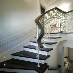 Staircase railing in a family house - luxury historic railing