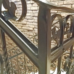High quality forged railings in Pension Berg - detail