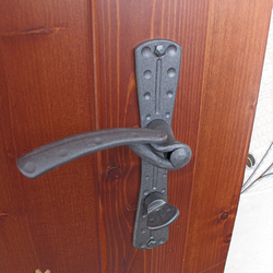 A wrought iron handle