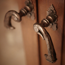 Wrought iron handles