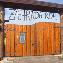 A wrought iron sign - entrance to a garden centre