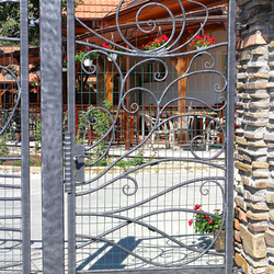 A wrought iron gate - The Nature Park