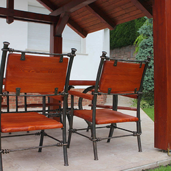 Wrought iron table and chairs – forged garden furniture Wrought iron table and chairs – forged garden furniture