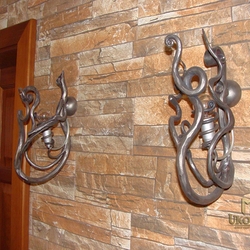 Side wrought iron lights