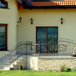 The exterior wrought iron railing - crazy