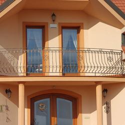 A balcony railing