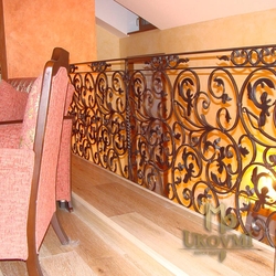 A wrought iron railing for the more demanding customer