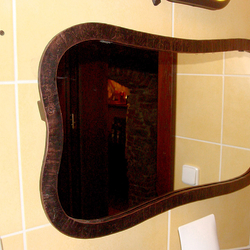 Kovaný rám na zrkadlo - výnimočné zrkadlo - luxusný nábytok do kúpeľne