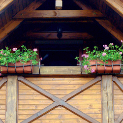 A wrought iron flower stand - Granny