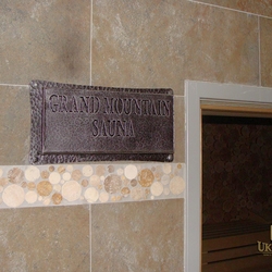 Kované označenie sauny