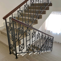 Staircase railing made in Artistic Blacksmith UKOVMI 