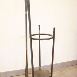 Forged umbrella stand with high quality nice shoehorn – modern angular design