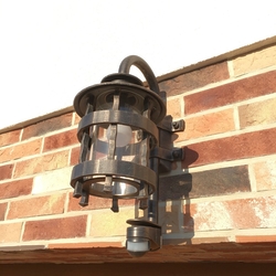 Outdoor wall mounted lighting with photocell sensor – HISTORIC – a forged exterior lighting