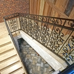 Staircase railings crafted in the Artistic Smithery UKOVMI - forged railings