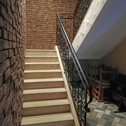 Forged interior railings in a historic design made for Pension Berg in Bratislava  